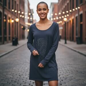 Interdee Witchy Whimsigoth Punk Designer Dress Pockets M 100% Cotton Designer UK